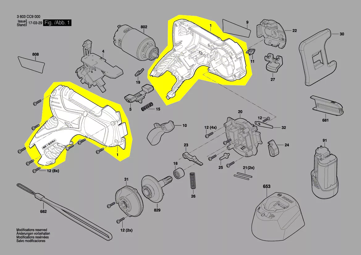 Coquille réf. 1 605 806 56J Bosch